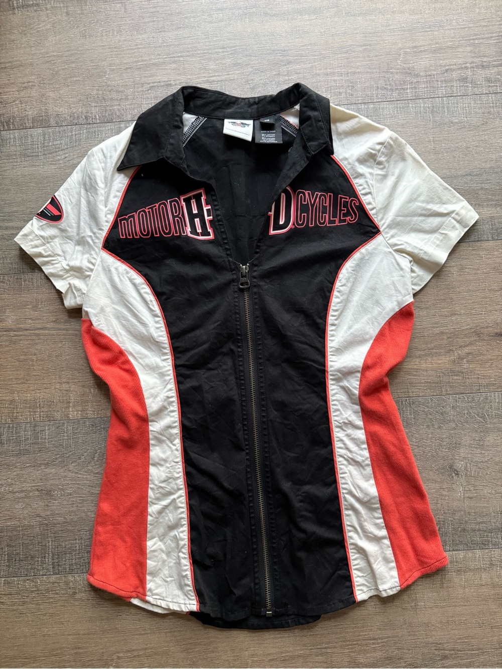Harley-Davidson Colorblock Moto Shirt — XS